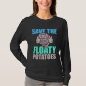 T-shirt Save All The Floaty Potatoes Animal Manatee (Devant)