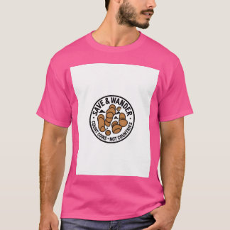 T-shirt Save and Wander Croissant Coins funny