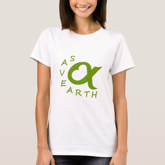 T-shirt save earth planète (Devant)