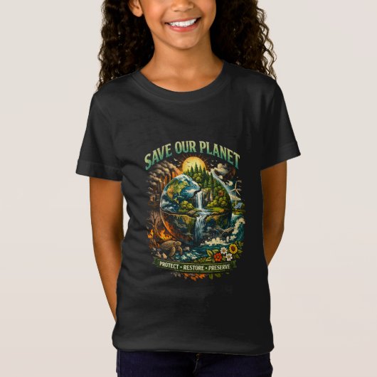 T-Shirt Save Our Planet (Devant)