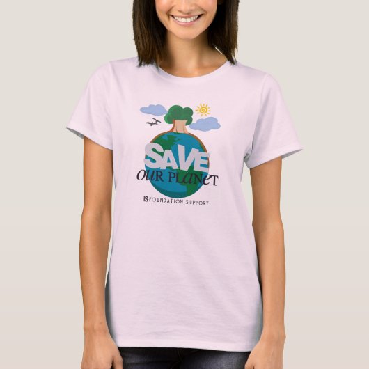 T-shirt Save our planet (Devant)