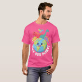 T-shirt Save Our Planet Dinosaur Jour des terres 2024 Enfa (Devant entier)