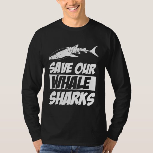 T-shirt Save Our Whale Sharks Cool Animal (Devant)