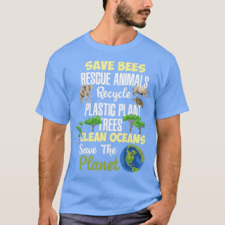 T-shirt Save Planet Earth Oceans World Don
