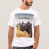 T-shirt Save Rhino (Devant)