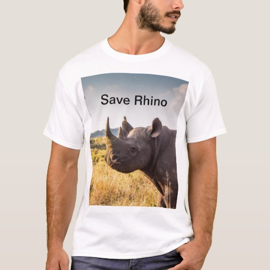 T-shirt Save Rhino (Devant)