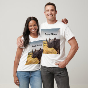 T-shirt Save Rhino
