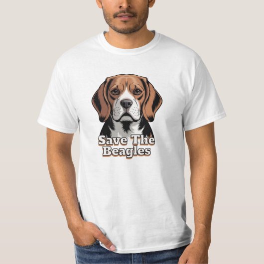 T-shirt Save the Beagles | Dog Lovers (Devant)