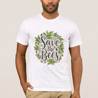T-shirt Save the Bees Biodiversity Nature