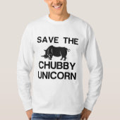 T-SHIRT SAVE THE CHUBBY UNICORN RHINO (Devant)