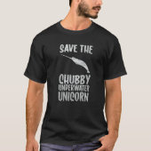 T-shirt save the chubby unicorn Save The Narwhals (Devant)