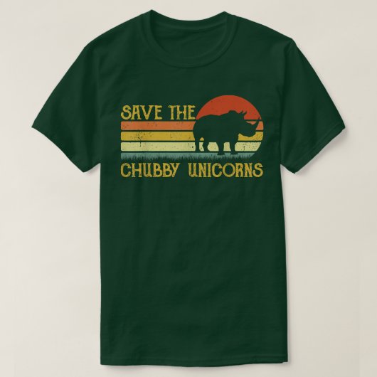 T-shirt Save the Chubby Unicorns (Design devant)