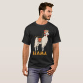 T-shirt Save The Drama For Your Llama Cute Animal  1 (Devant entier)
