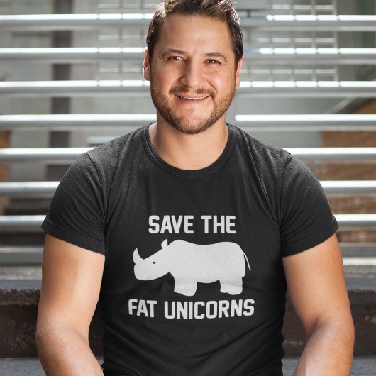 T-shirt Save The Fat Unicorns