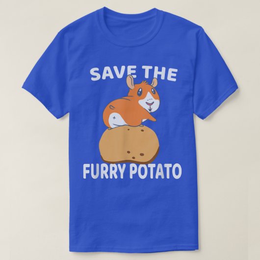 T-shirt Save The Furry Potato Guinea Pig (Design devant)