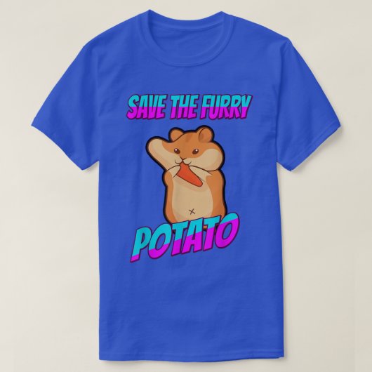 T-shirt Save The Furry Potato Guinea Pig Funny (Design devant)