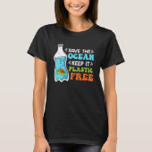 T-shirt Save the Ocean Keep it Plastic free De l'environne (Devant)