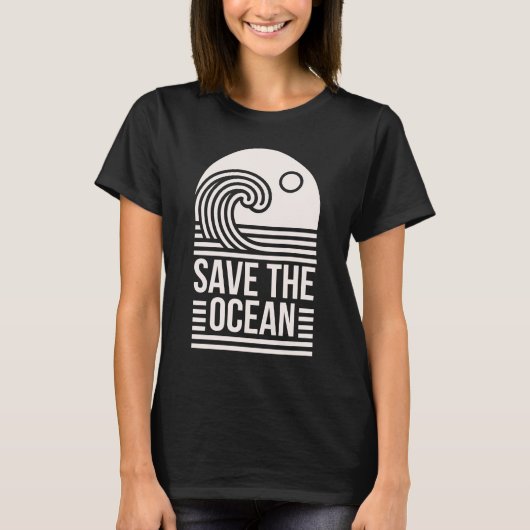 T-shirt Save the ocean protection conservation volunteer (Devant)