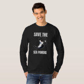 T-shirt Save The Sea Pandas Orca Whale (Devant entier)