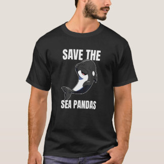 T-shirt Save The Sea Pandas Orca Whale