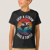 T-shirt Save Turtles Sea Ocean Turtle Shirt  (Devant)
