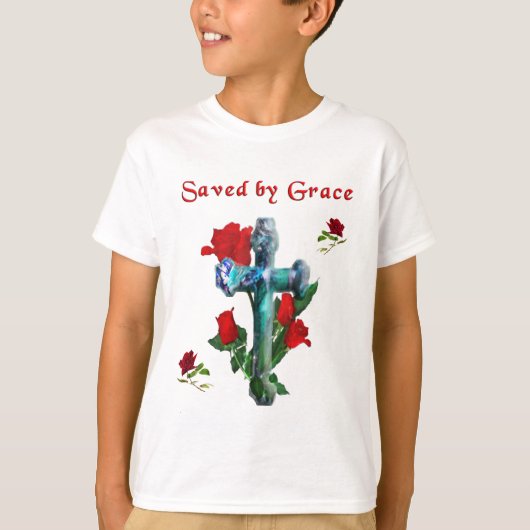 T-shirt Saved by Grace (Devant)