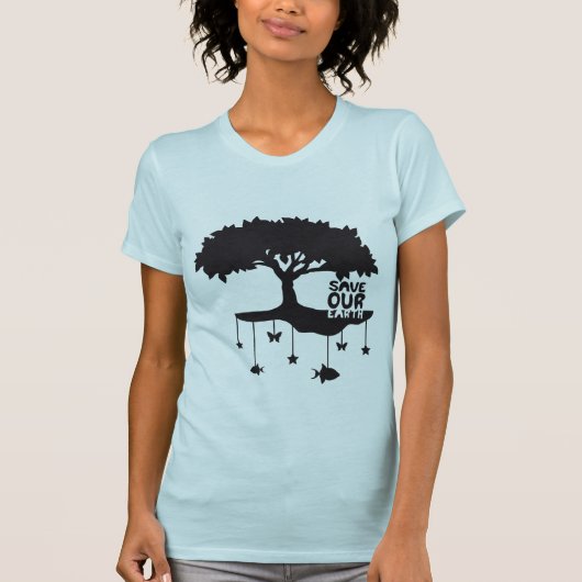 T-shirt saveourearth (Devant)
