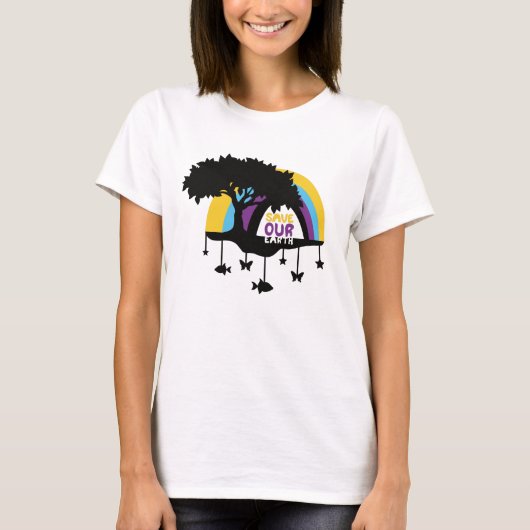 T-shirt saveourearth2 (Devant)