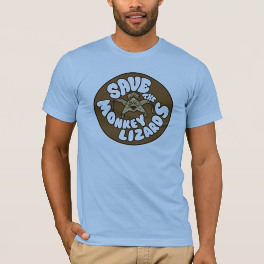 T-shirt SaveTheMonkeyLizards (Devant)