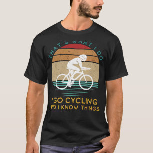 T-shirt Saveur cycliste : pédales & connaissances amusant