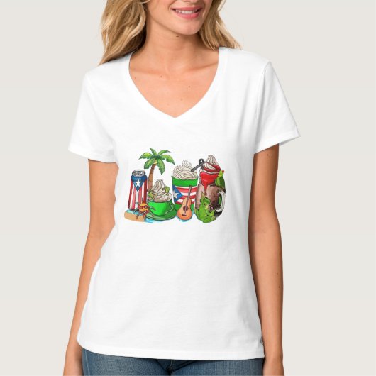 T-shirt Saveurs portoricaines (Devant)