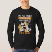 T-shirt Savez-Vous Ce Que J'Aime Chez Les Gens Leur Chats (Devant)