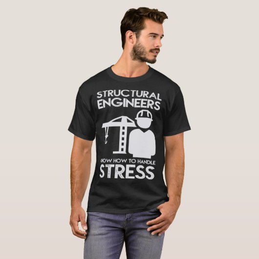T-shirt Savoir Comment Manipuler La Structure De Stress Po (Devant entier)