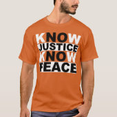 T-SHIRT SAVOIR LA JUSTICE CONNAÎTRE LA PAIX (Devant)