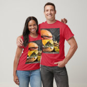 T-shirt Savor a Juicy Cheeseburger with Fresh Veggies frie (Unisexe)