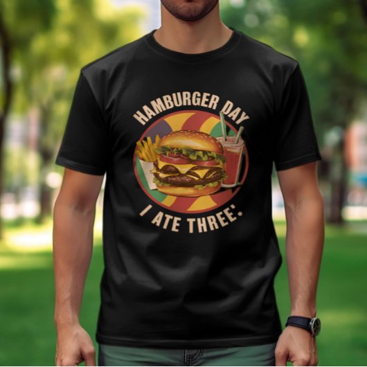 T-shirt Savoureux : Burger, Fries & Boissons