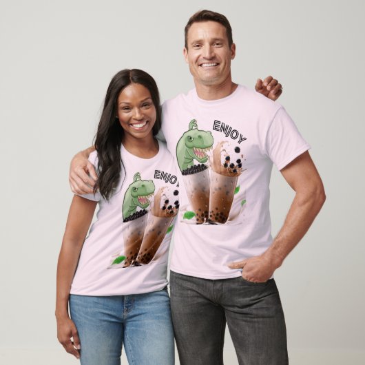 T-shirt savourez le thé à la bubba dinosaure (Unisexe)
