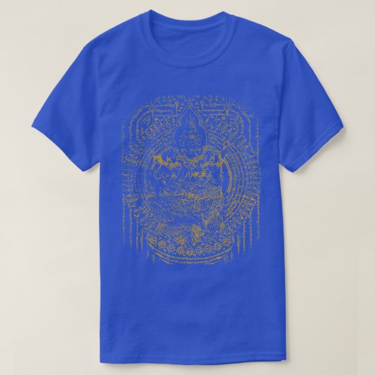 T-shirt Sawadee Thai traditionnel Sak Yant Thai Twin Tiger (Design devant)