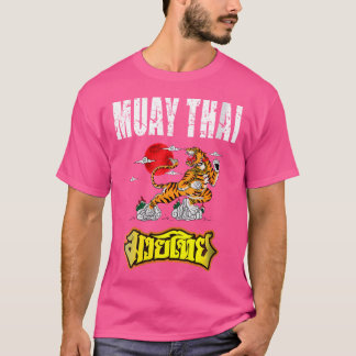 T-shirt Sawadee Thai traditionnel Sak Yant Thai Twin Tiger