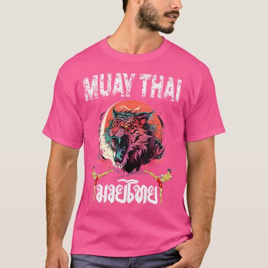 T-shirt Sawadee Thai traditionnel Sak Yant Thai Twin Tiger (Devant)