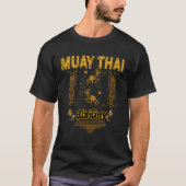 T-shirt Sawadee Thai traditionnel Sak Yant Thai Twin Tiger (Devant)