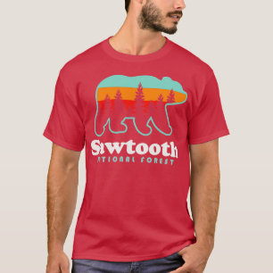 T-shirt Sawtooth National Forest Camping Idaho Randonnées