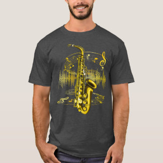 T-shirt Sax Jazz Music Saxophoniste Instrument Saxophone