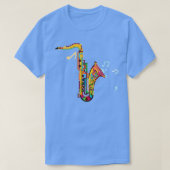 T-shirt Saxaphone Drôle Dons Instrument de musique (Design devant)