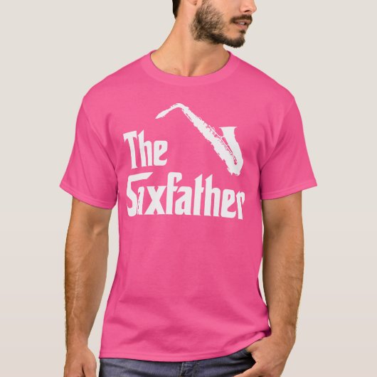 T-shirt Saxfather Funny Saxophone Sax Player Jazz Saxo (Devant)