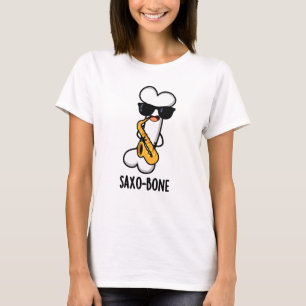 T-shirt Saxo-os Funny Bone Funny Musique Pun