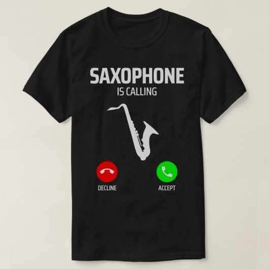 T-shirt saxophone 1 (Design devant)