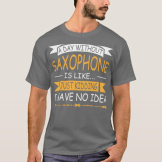 T-SHIRT SAXOPHONE ALTO SAX TENOR SAX JAZZ MUSIQUE
