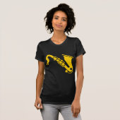 T-shirt Saxophone - Ambre (Devant entier)