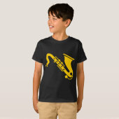 T-shirt Saxophone - Ambre (Devant entier)